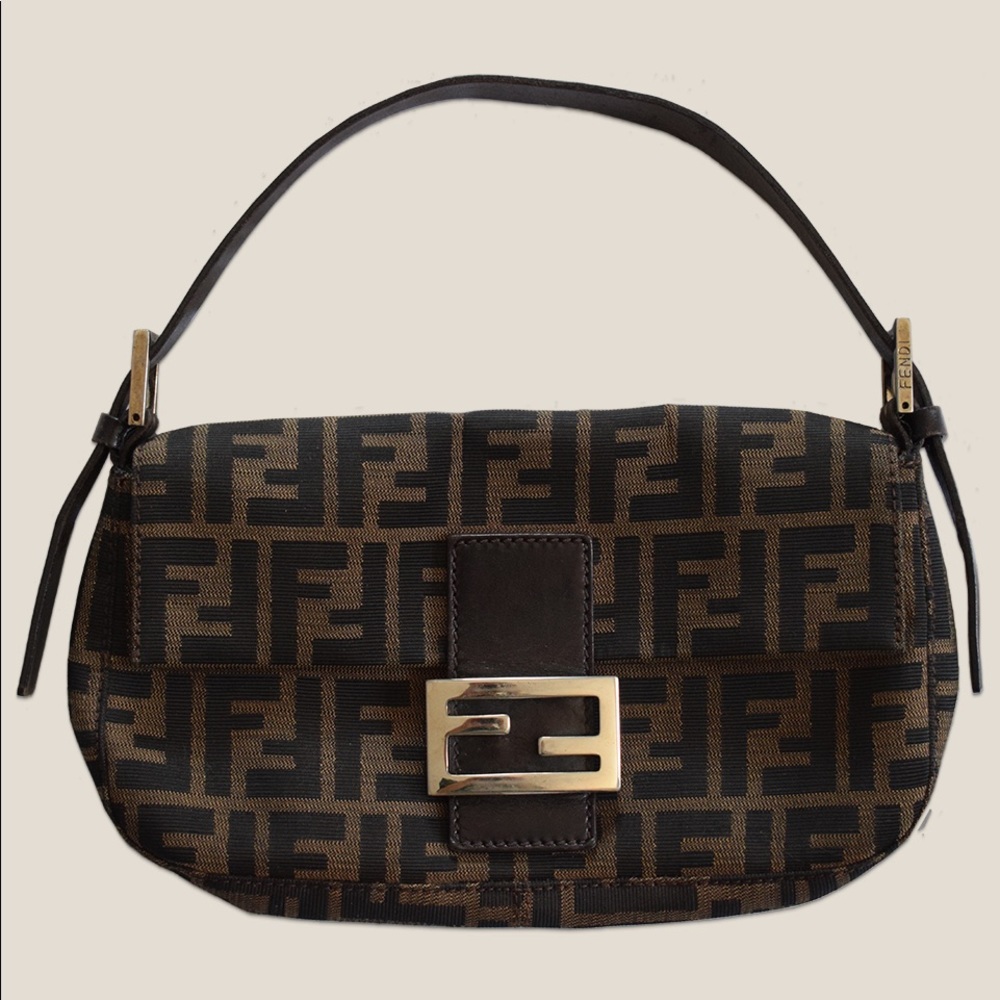Fendi Zucca Baguette Bag